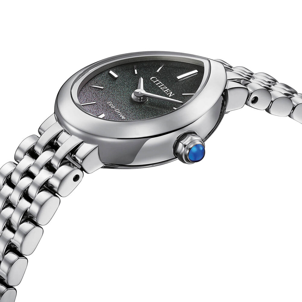Citizen L Rainell 20mm Black Dial Steel Bracelet Watch