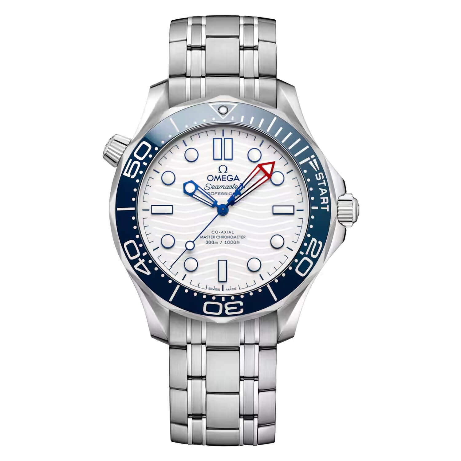 Omega seamaster professional 300m white dial top