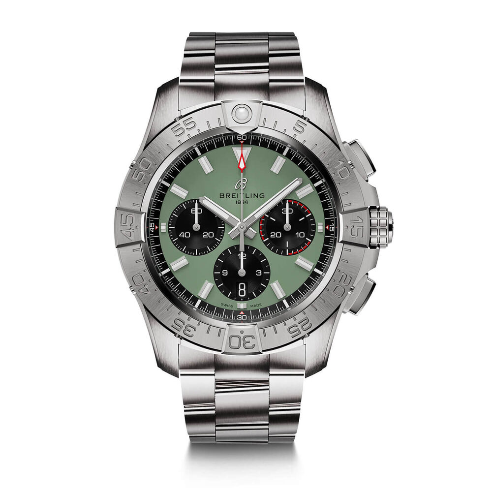 Breitling Avenger B01 Chronograph 44mm Green Dial & Stainless Steel Bracelet Watch image number 0