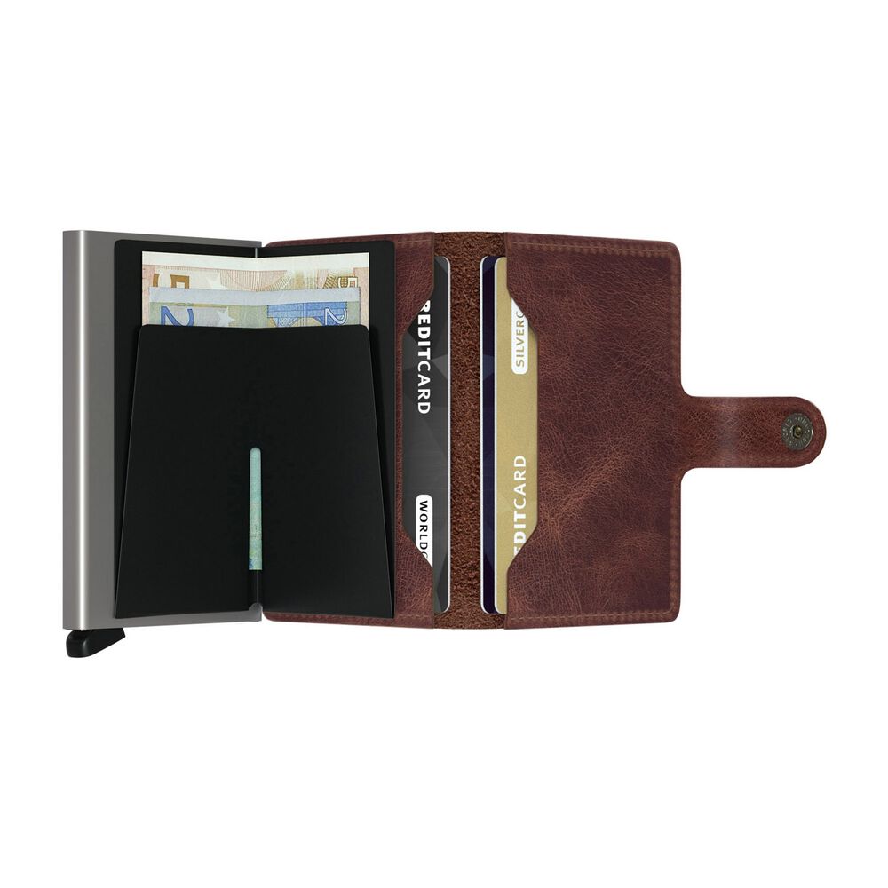 Secrid Vintage Brown Leather Miniwallet image number 2