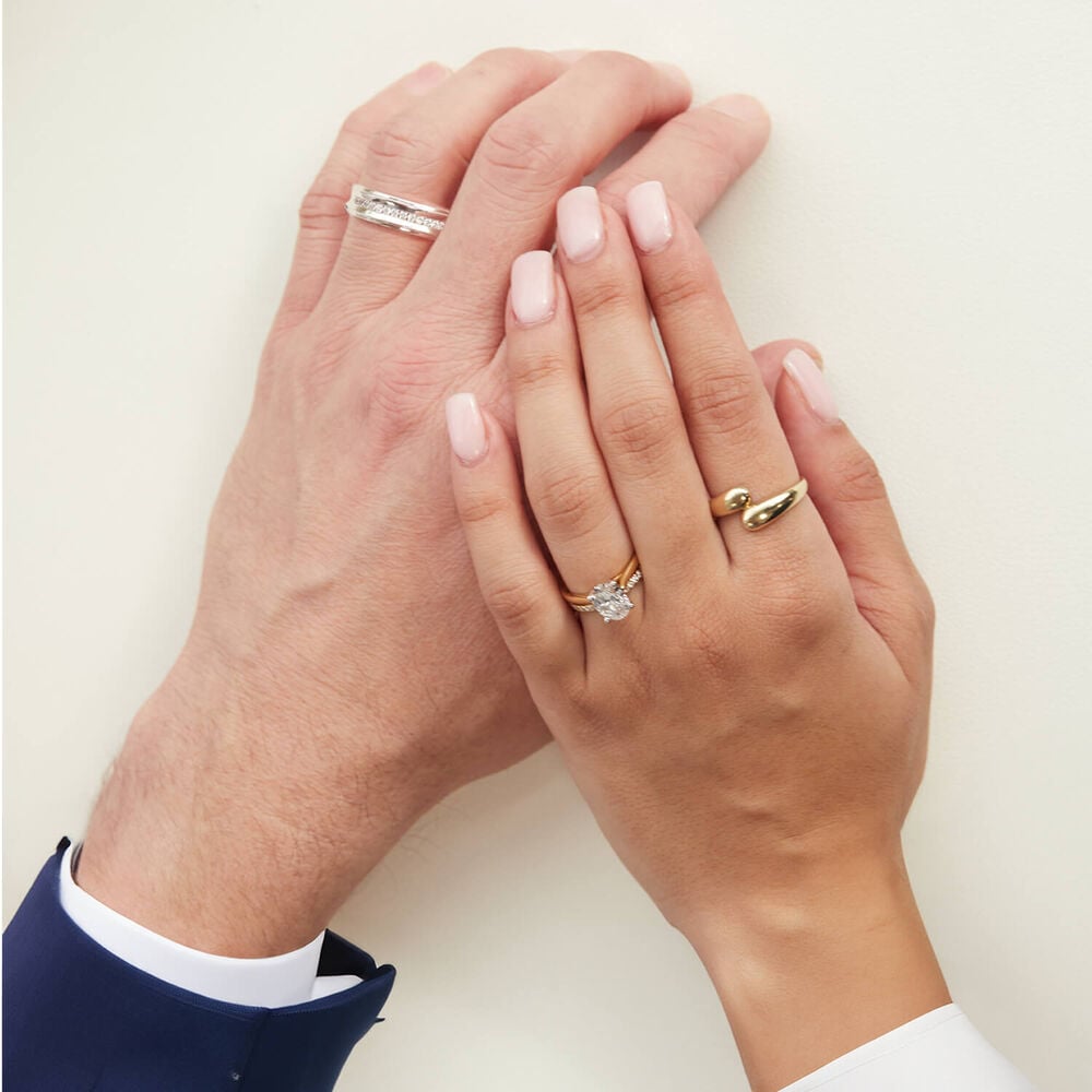 9ct Yellow Gold Polished Twist Plain Ring image number 6