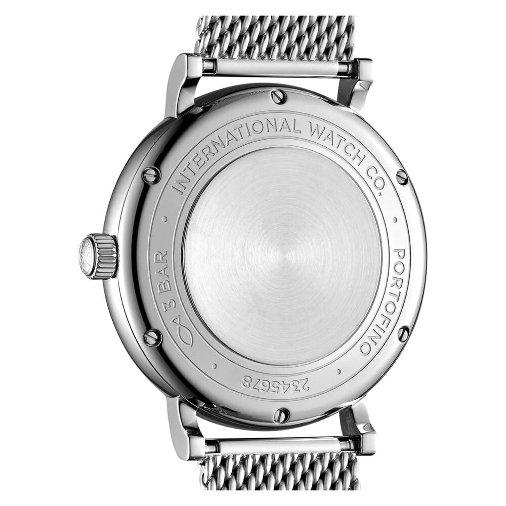 Pre-Owned IWC Schaffhausen Portofino Automatic 37mm Grey Dial Steel Bracelet Watch image number 4