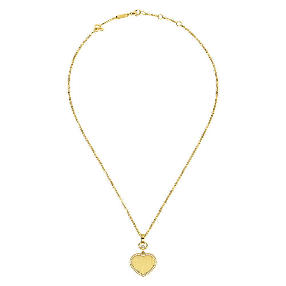 Chopard Happy Hearts Golden Hearts 18ct Yellow Gold 0.24ct Diamond Necklace image number 2