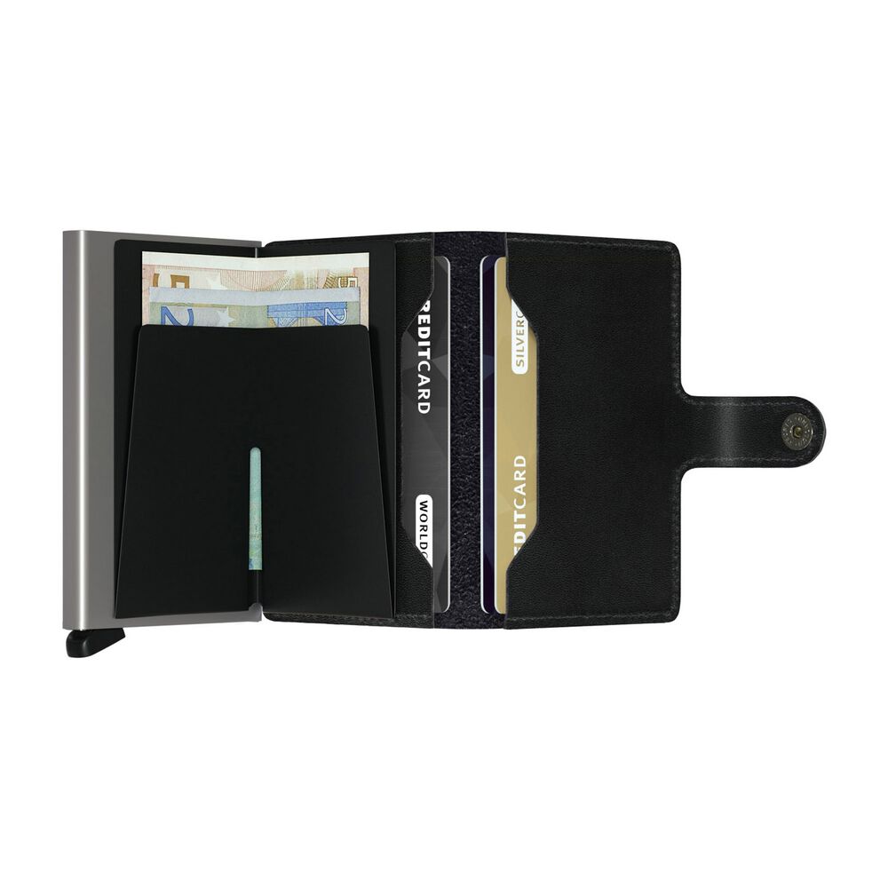 Secrid Black Leather Miniwallet image number 2