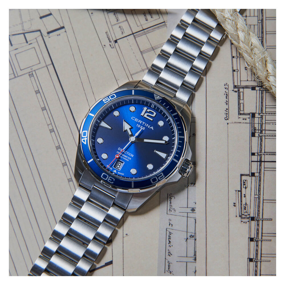 Certina Aqua DS Action Gent Blue Dial Stainless Steel Watch image number 1