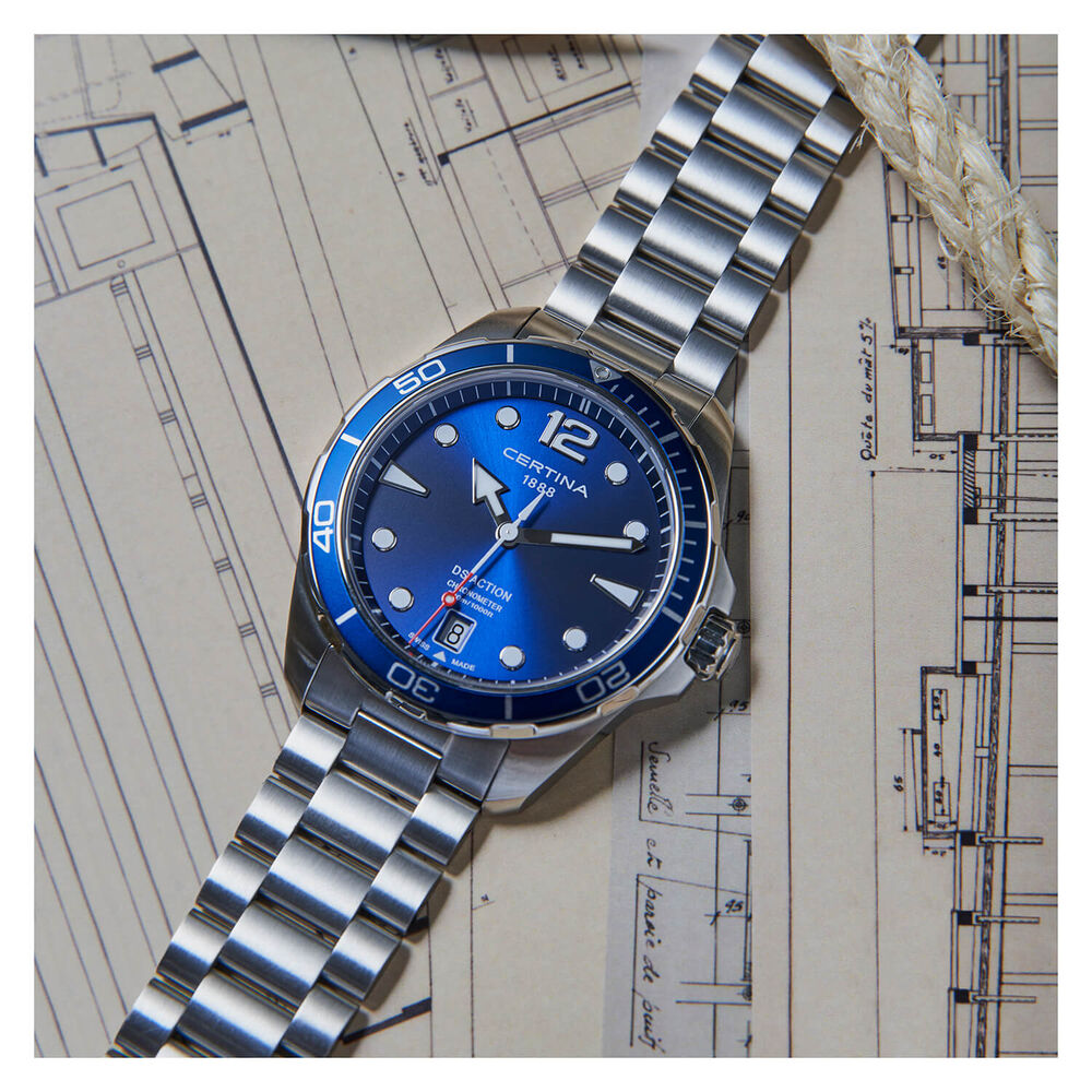 Certina Aqua DS Action Gent Blue Dial Stainless Steel Watch