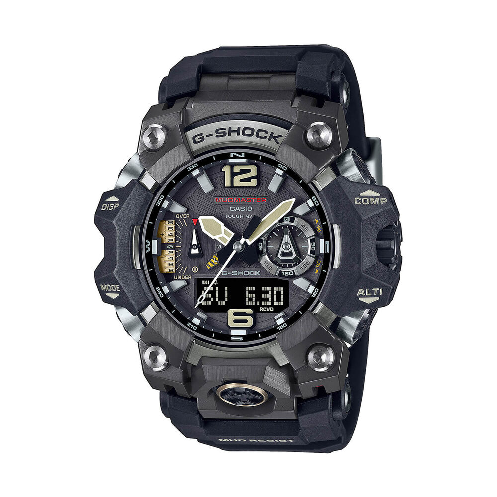 G-SHOCK Master of G Mudmaster 58.7mm Dial Black Resin Strap Watch image number 0