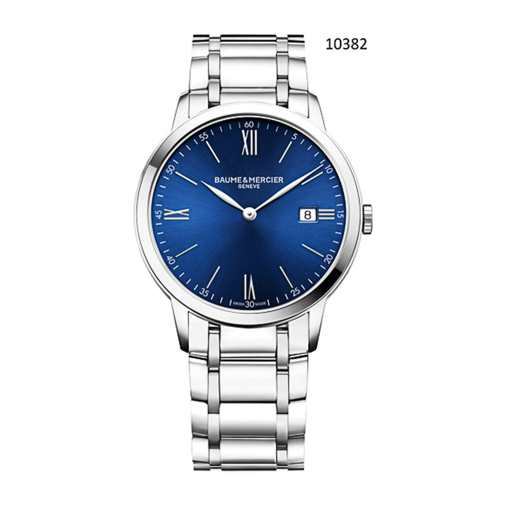 Baume & Mercier Classima Blue Dial 40mm Men's Watch image number 0
