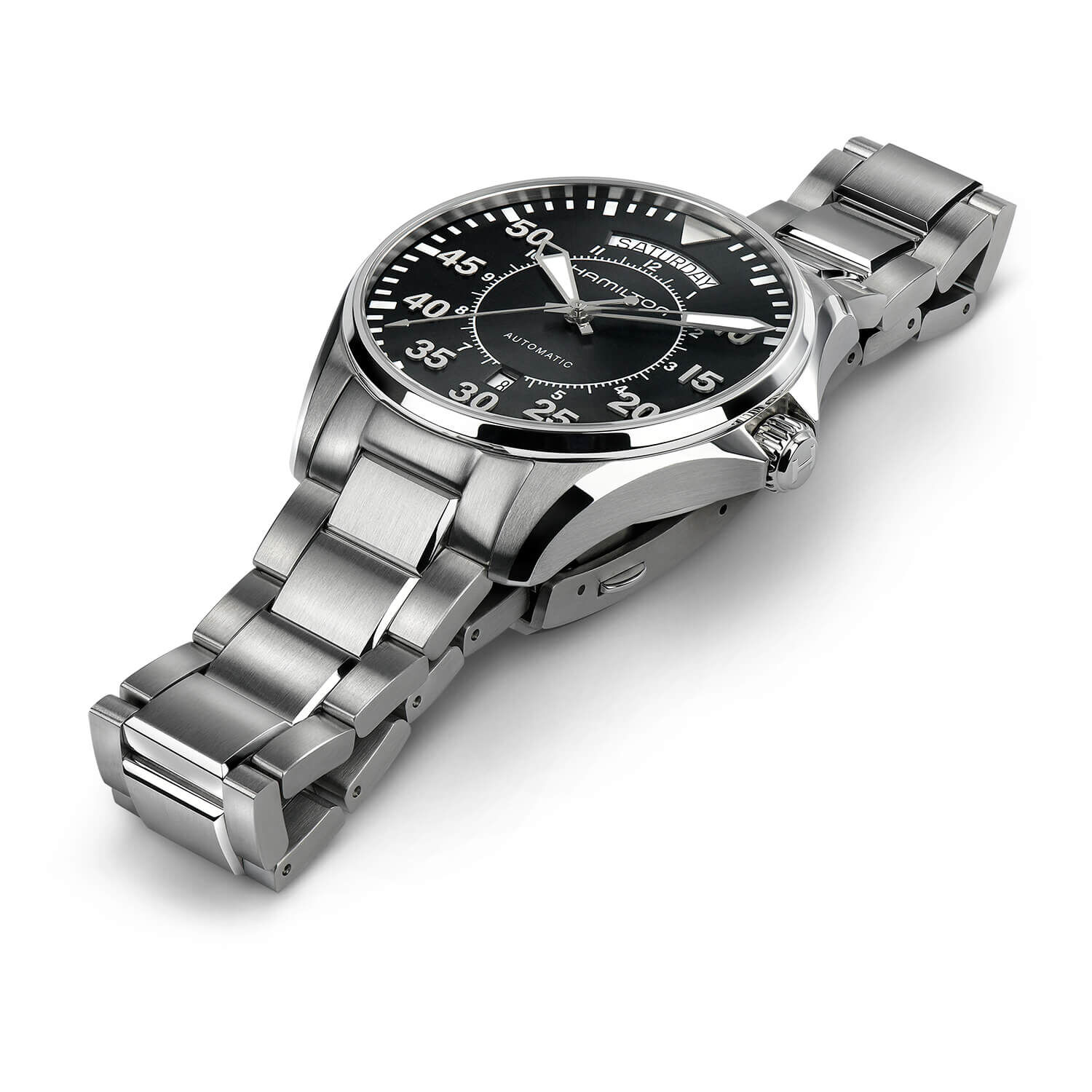 Hamilton Khaki Aviation Pilot Day Date 42mm Black Case Watch