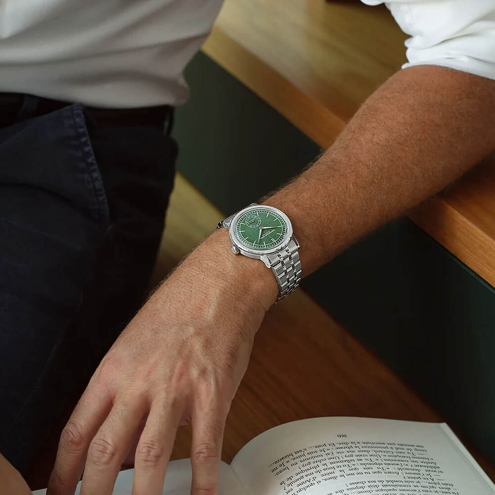Raymond Weil Millesime 39.5mm Green Dial Stainless Steel Bracelet Watch image number 5