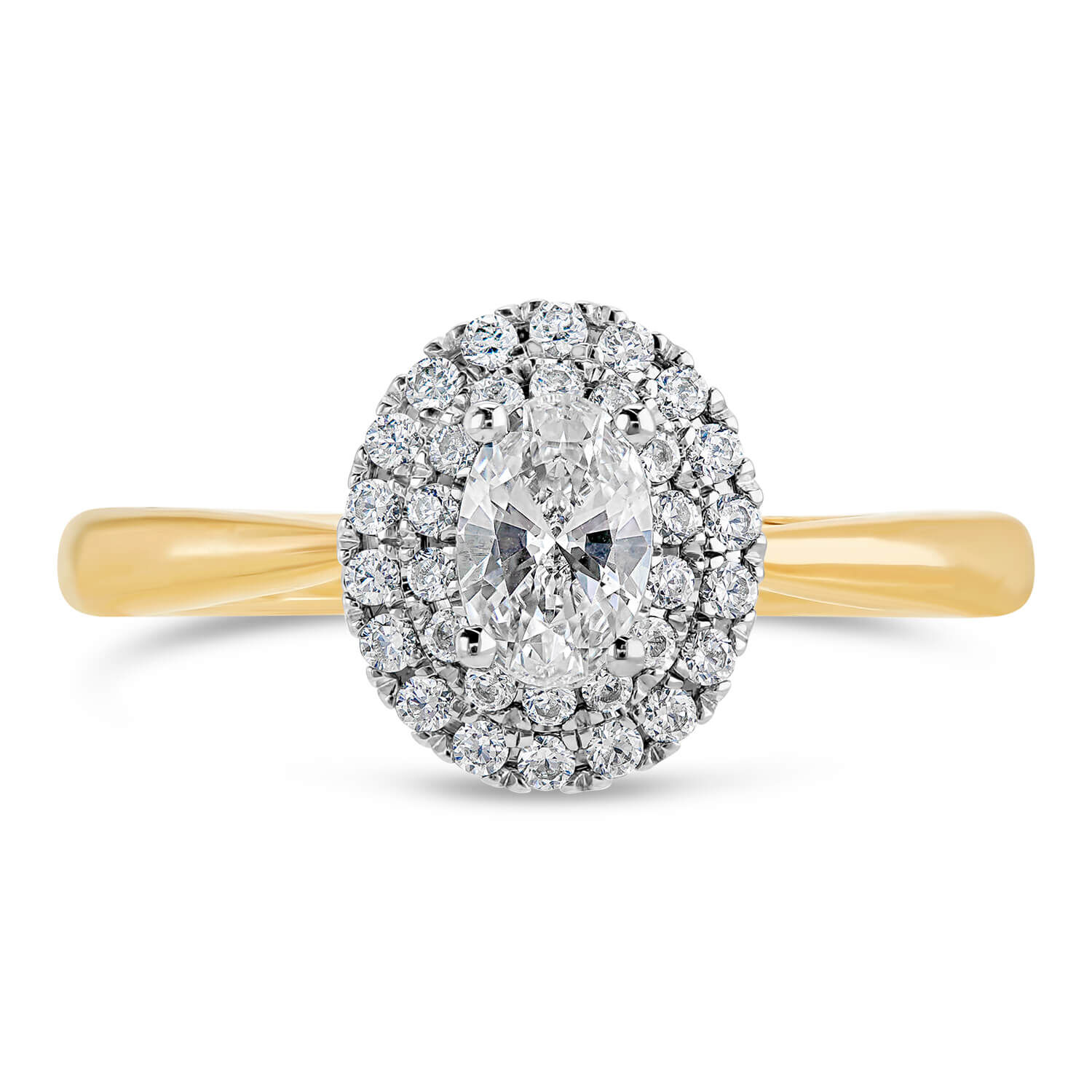 Star halo engagement ring cheap