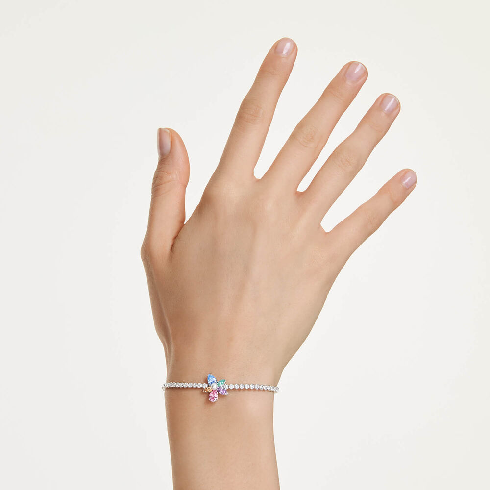 Swarovski x Ariana Grande Multicoloured Crystals & Cubic Zirconia Flower Bracelet