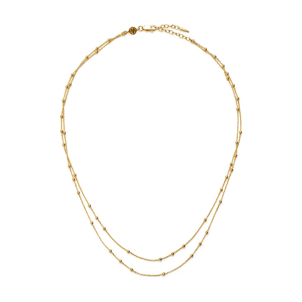 Missoma 18ct Gold Vermeil Sterling Silver Double Chain Necklace