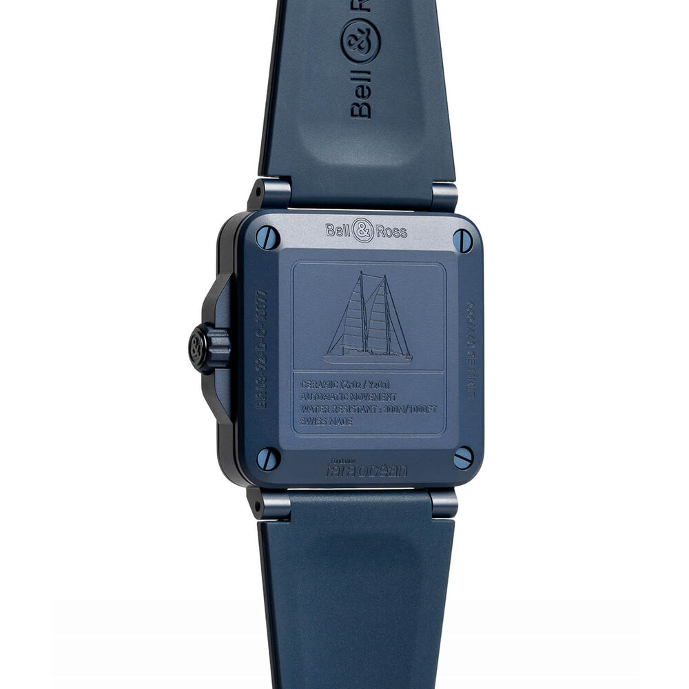 Bell & Ross BR 03-92 Diver Tara 42mm Blue Dial Ceramic Case Rubber 