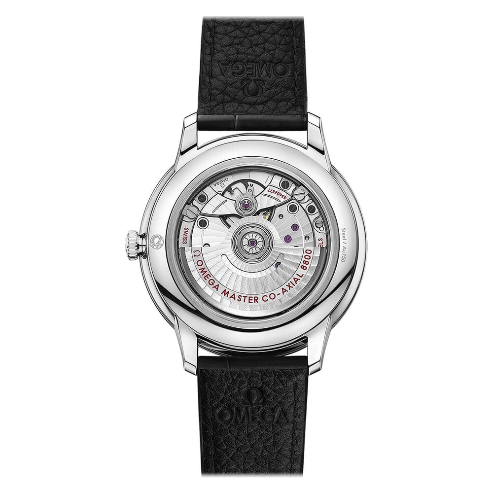 OMEGA De Ville Prestige Co-Axial Master Chronometer 40mm Silver Dial Black Strap Watch image number 1