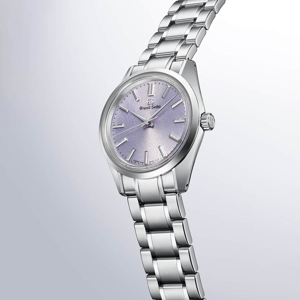Grand Seiko Heritage ‘Purple Kiri’ 36.5mm Purple Dial Steel Bracelet Watch