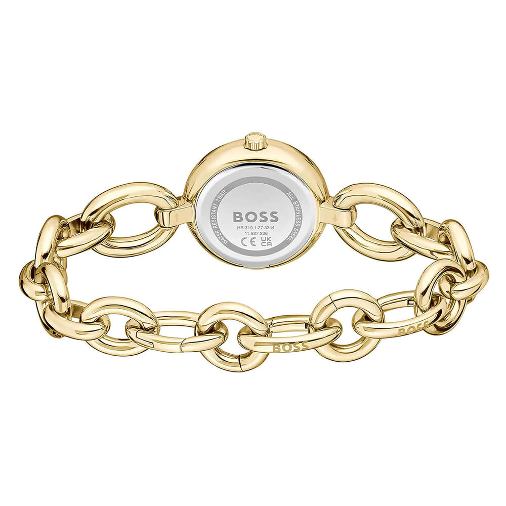 BOSS Live 28mm Silver Dial Gold Tone Steel Bracelet Watch image number 2