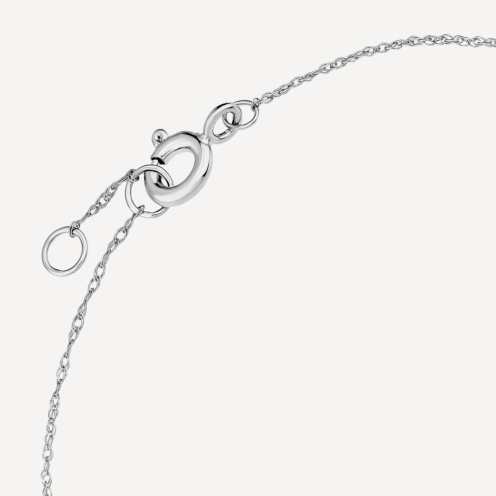 Born Kissed with Diamonds 9ct White Gold Lab Grown 0.20ct Pear Diamond Chain Bracelet image number 3