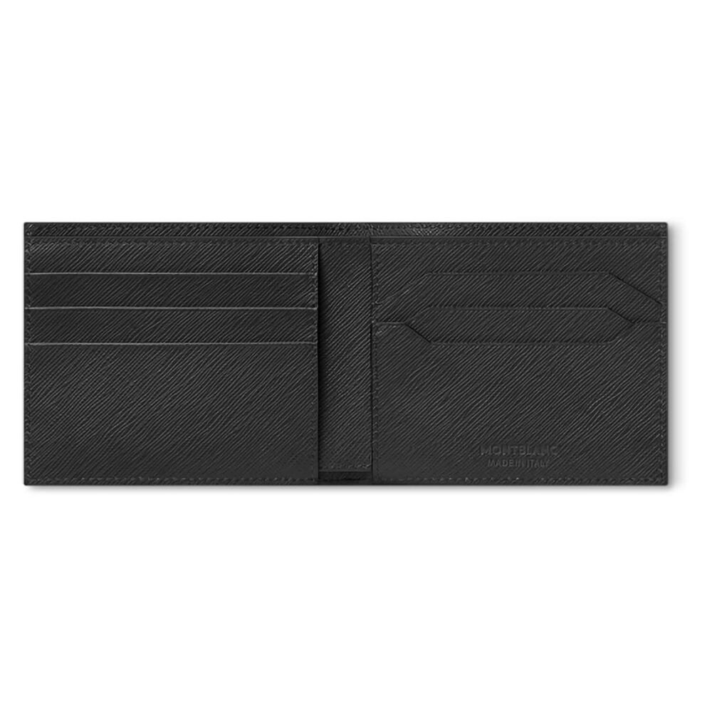 Montblanc Sartorial Wallet, Leather, Black, 6 Cards, Money Clip