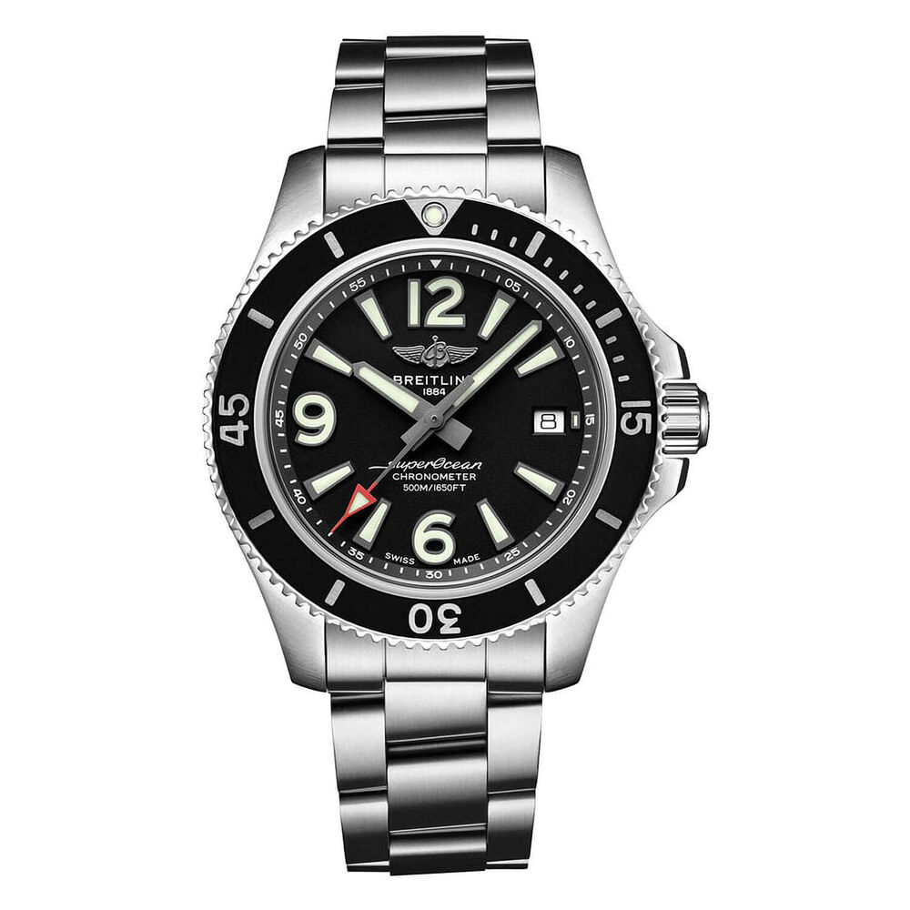 Breitling Superocean Black Dial & Steel Bracelet Automatic 42mm Watch