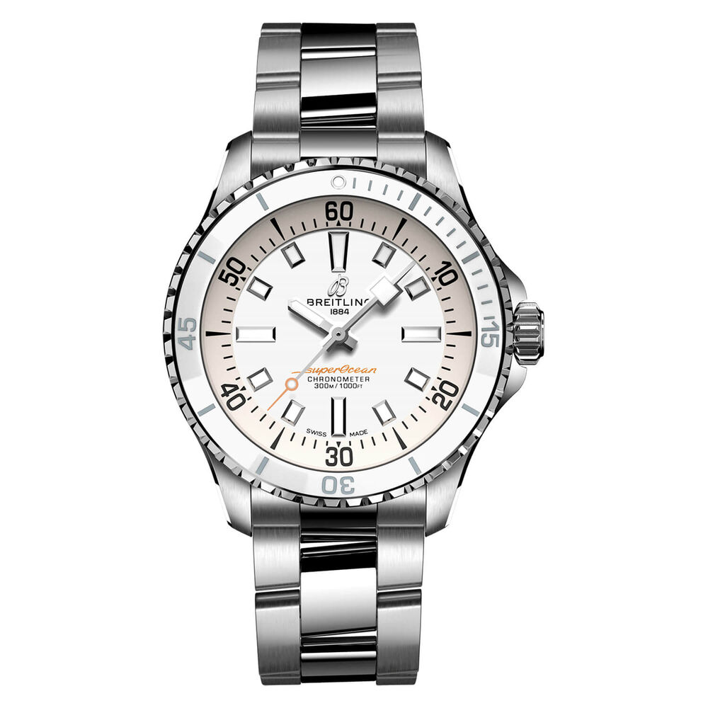 Breitling Superocean Automatic 36 White Dial Bracelet Watch image number 0