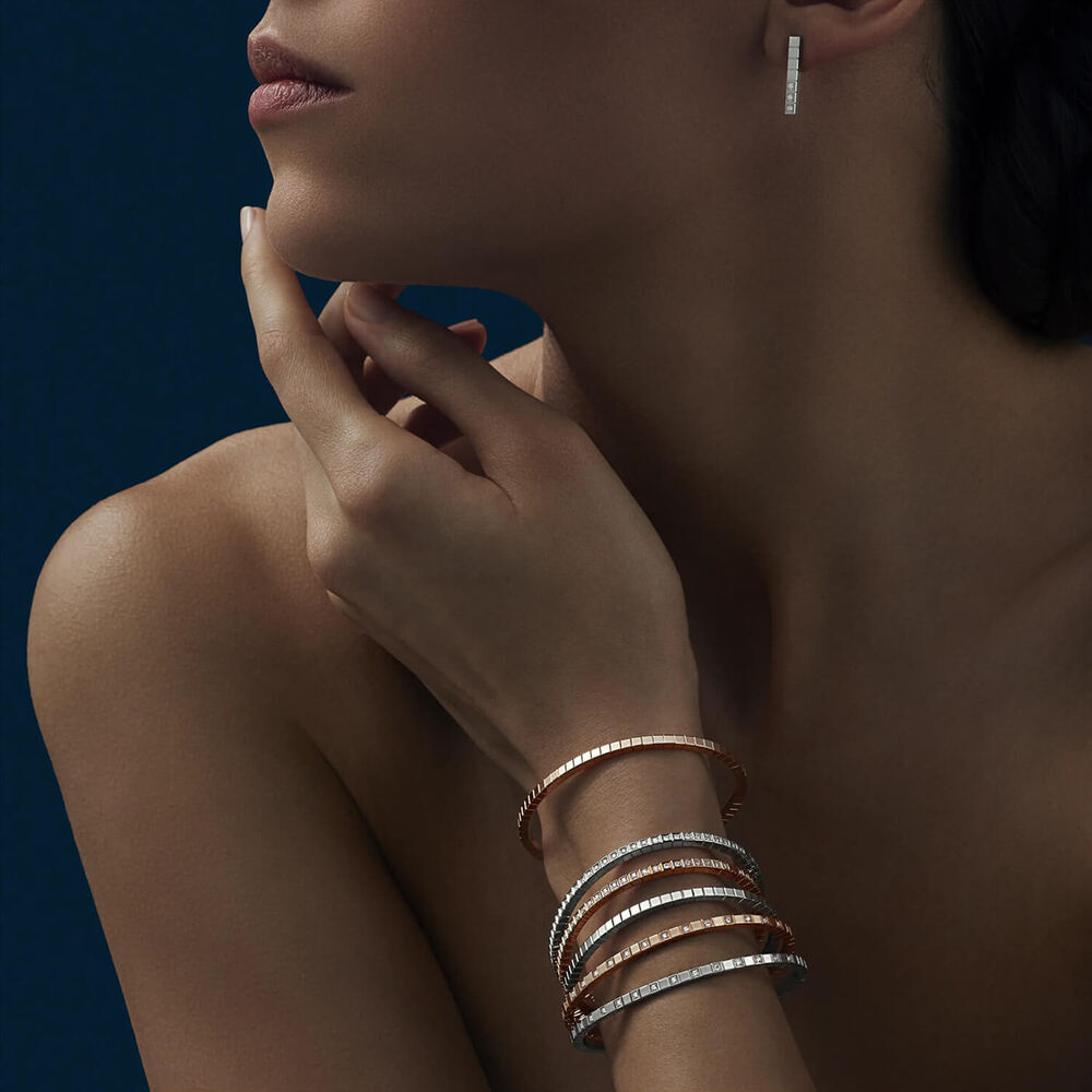 Chopard Ice Cube 18ct Rose Gold Thin Bangle image number 3