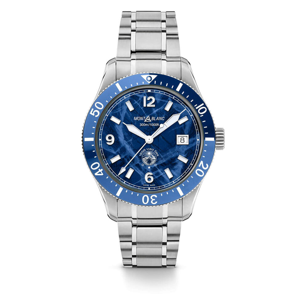 Montblanc 1858 Iced Sea Blue 41mm Dial Bracelet Watch image number 0