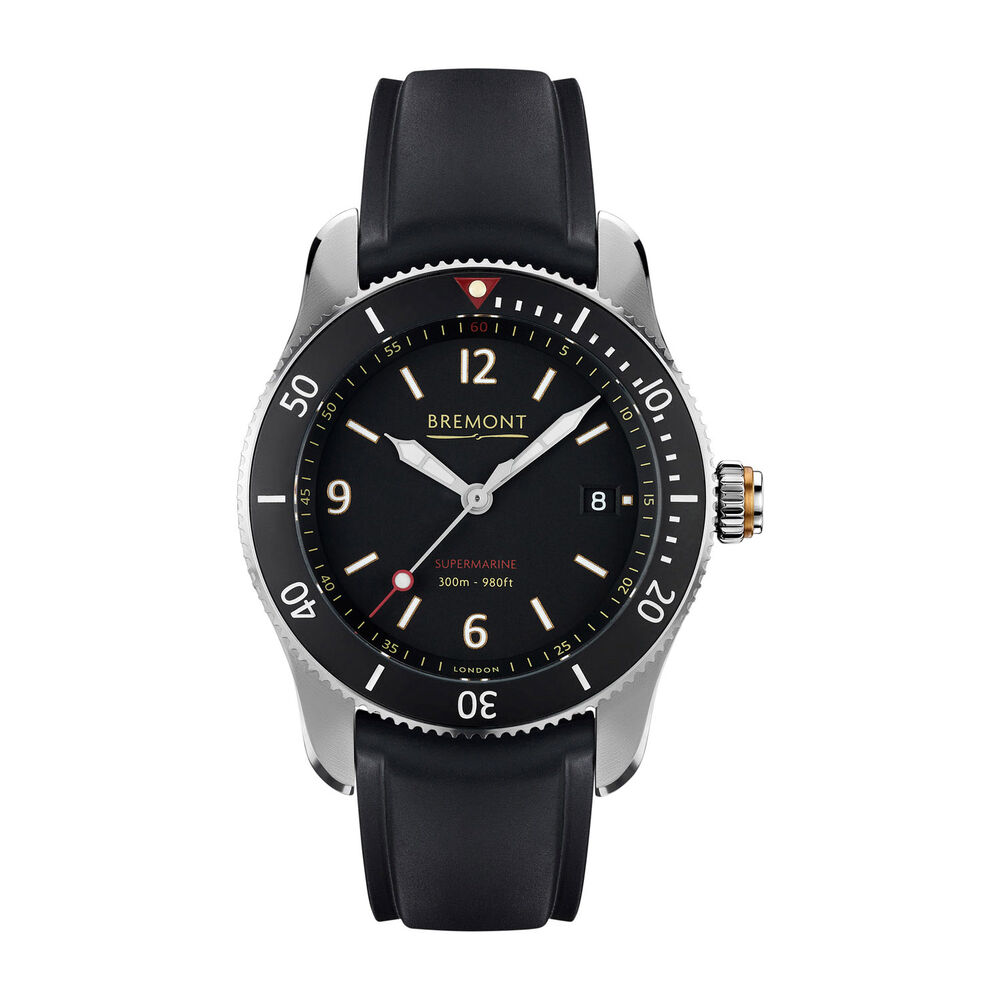 Bremont Supermarine Type 300 Black Strap Black Dial Watch