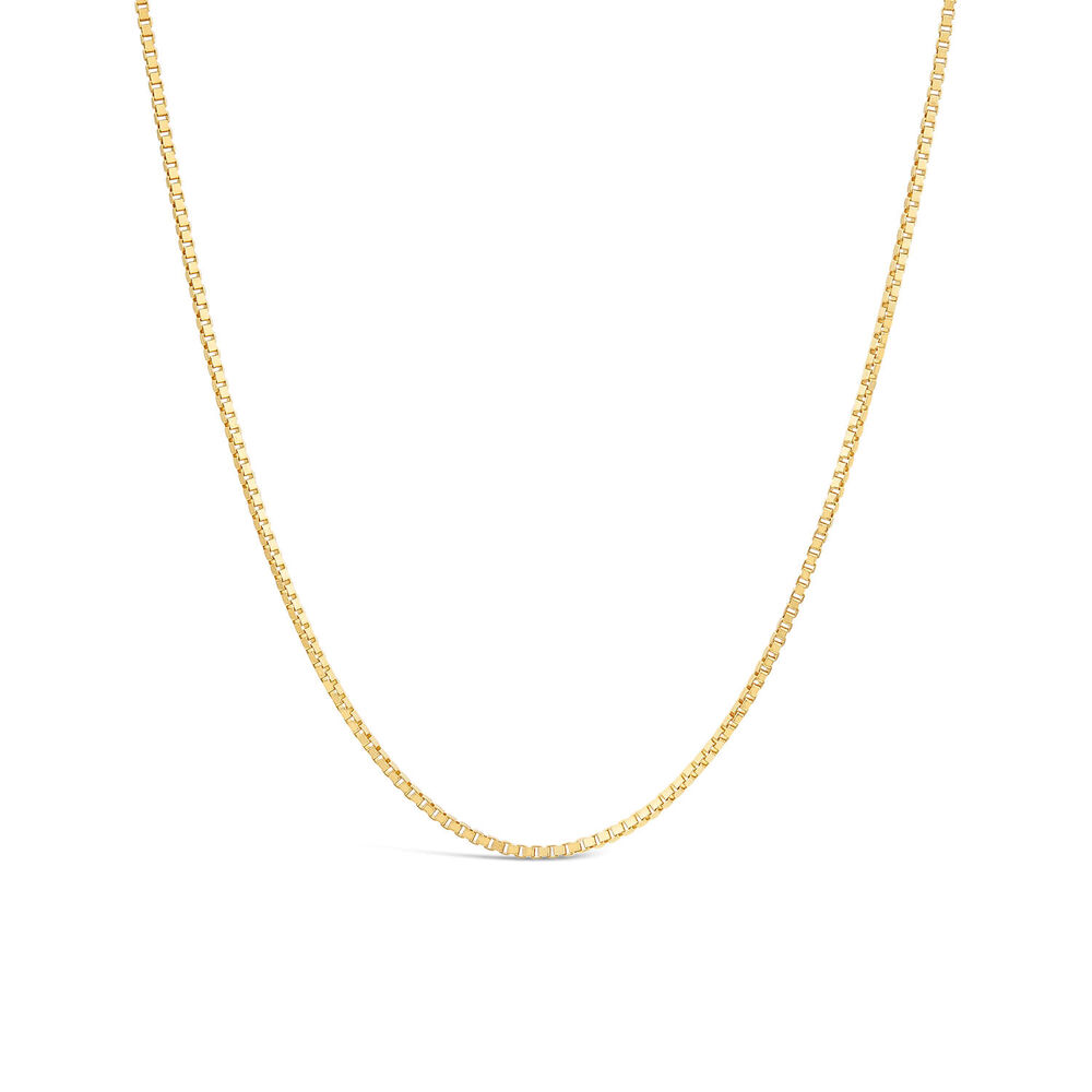 9ct Yellow Gold 20' Light Venetian Link Chain Necklace image number 0