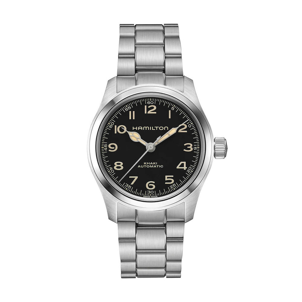 Hamilton Khaki Field Murph 38mm Black Dial Steel Case & Bracelet Watch image number 0