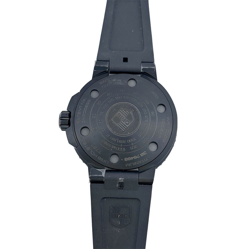 Pre-Owned Oris AquisPro Date Calibre 400 49.5mm Black Dial Rubber Strap Watch image number 2