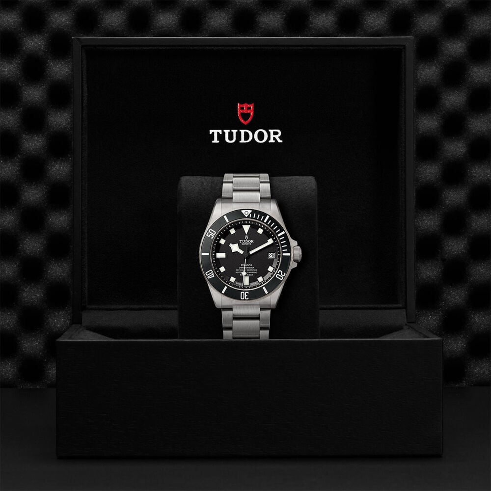 TUDOR Pelagos men's automatic black dial bracelet watch image number 4