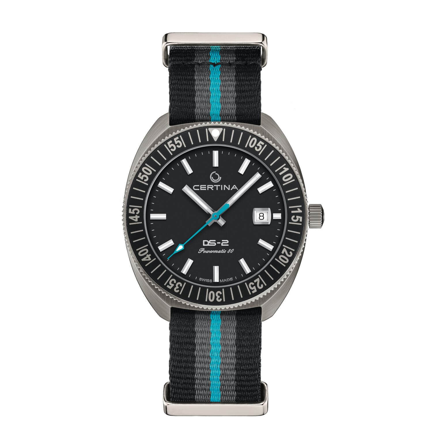 Certina DS 2 41mm Sunray Blue Dial Nato Strap Watch
