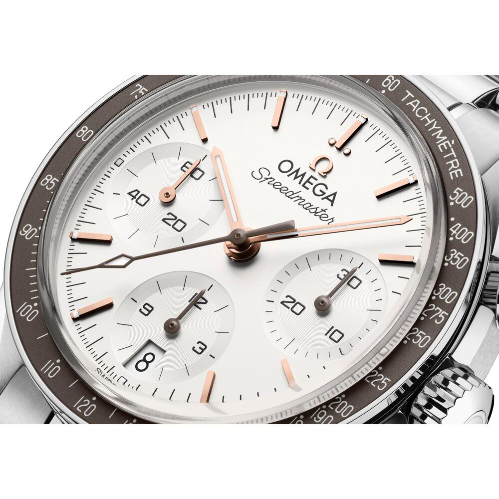 OMEGA Speedmaster 38mm Silver Dial Steel Bracelet Watch
