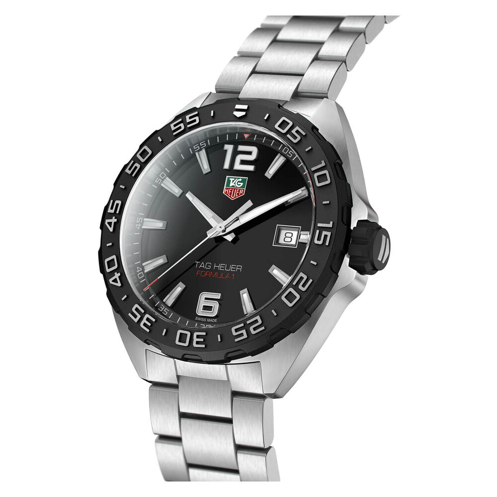 TAG Heuer Formula 1 Date 42mm Black Dial Stainless Steel Bracelet Watch image number 2