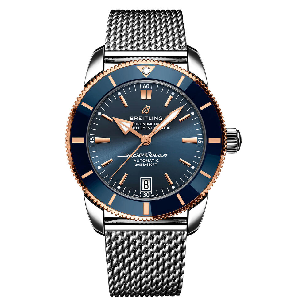 Breitling Superocean Heritage 42mm Blue Detail Steel Case Watch