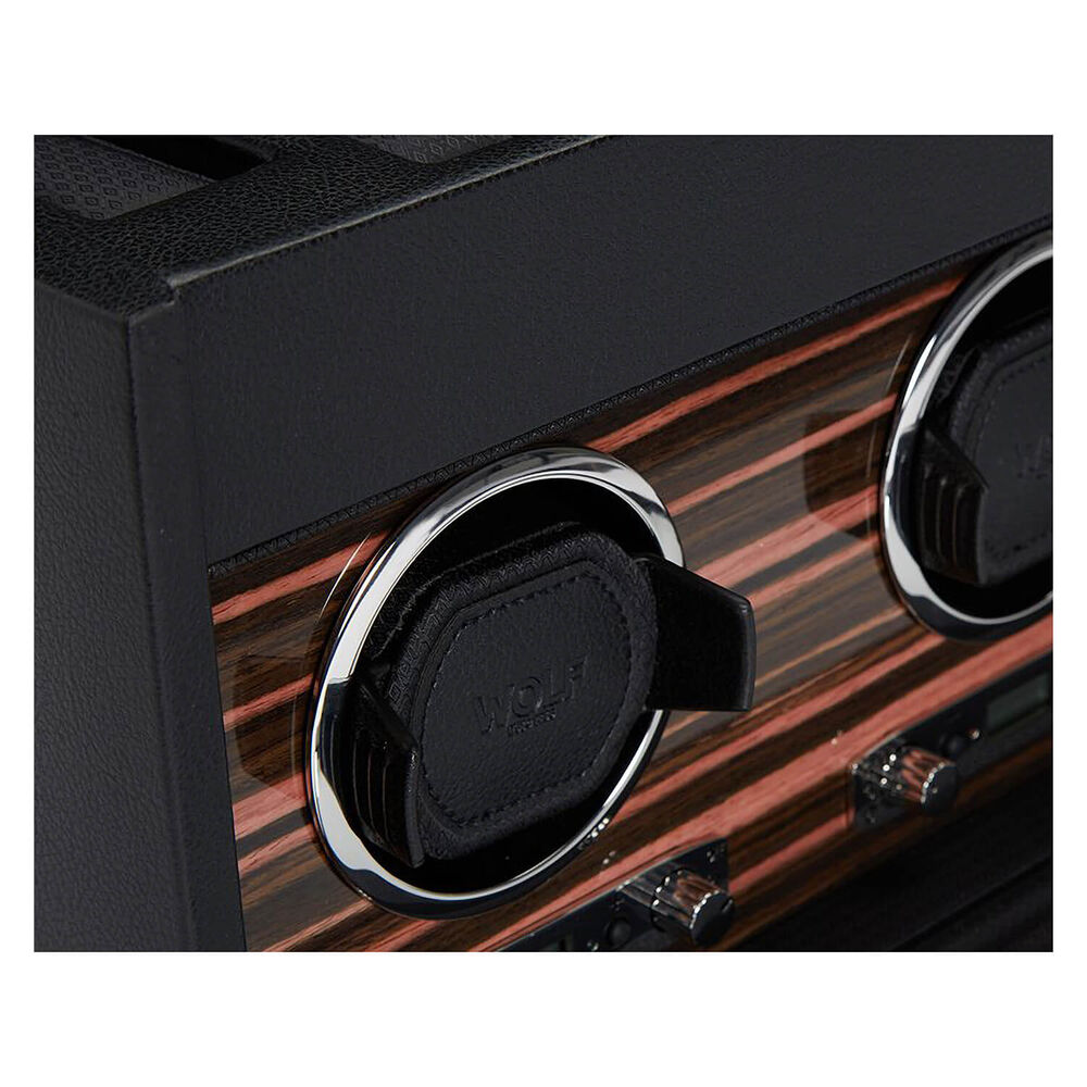 WOLF ROADSTER Triple Black Watch Winder image number 2