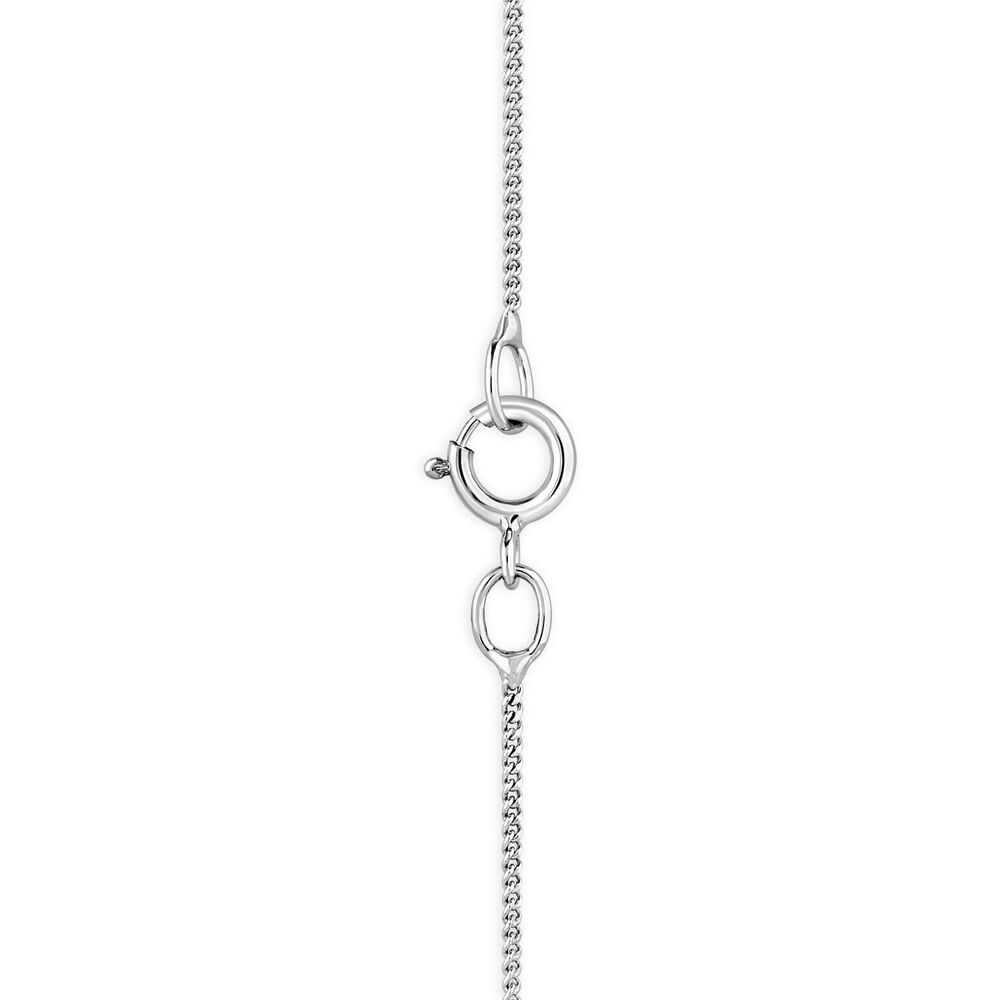9ct White Gold 0.12ct Diamond Circle Pendant image number 2
