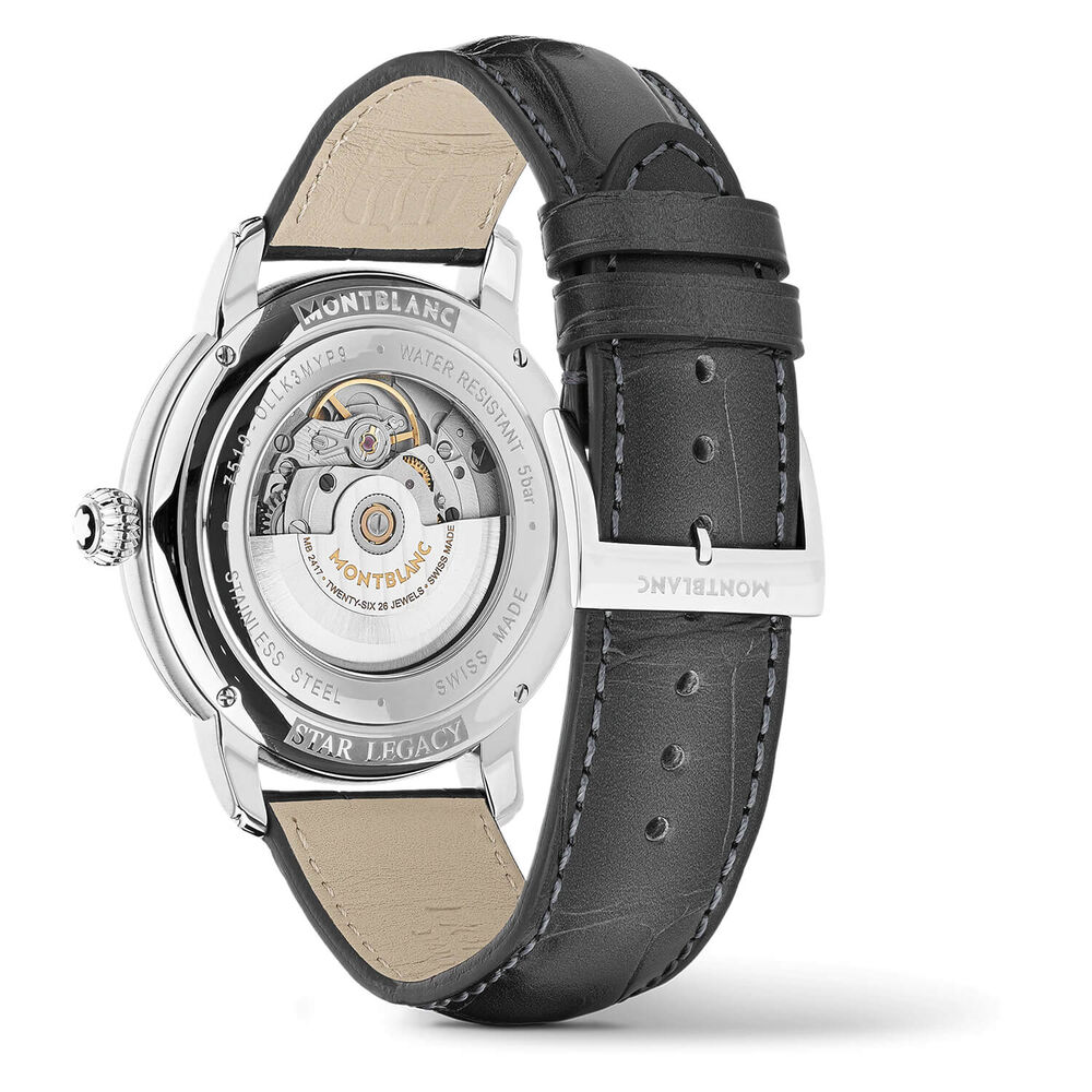 Montblanc Star Legacy 43mm Grey Dial & Strap Watch image number 4