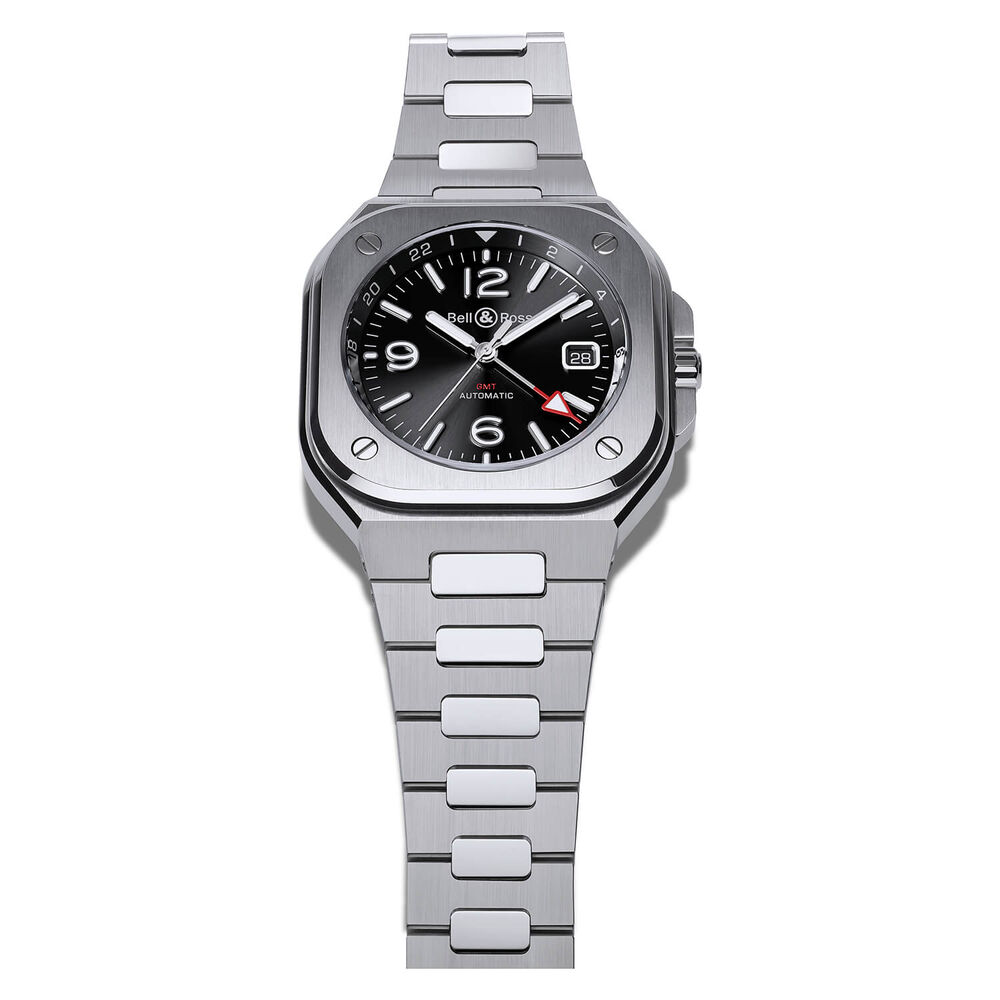Bell & Ross BR05 GMT 41MM Black Dial Steel Case Bracelet Watch image number 1