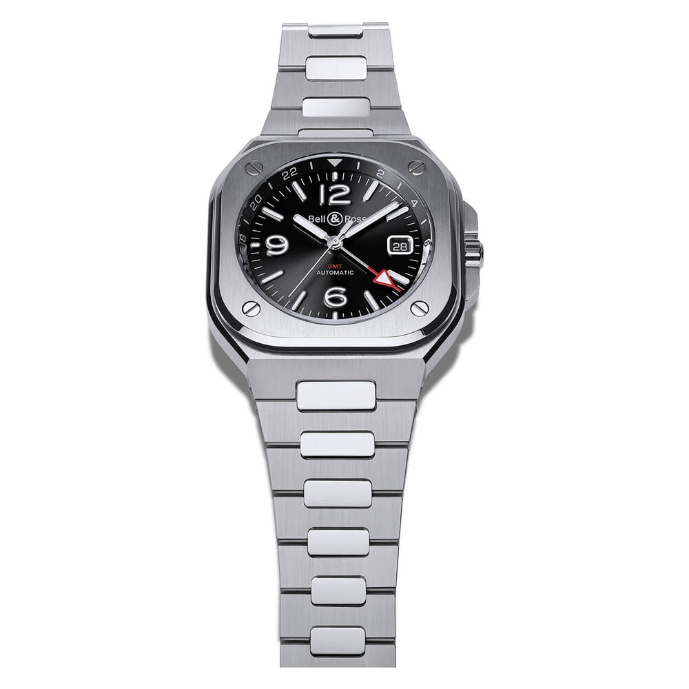 Bell & Ross BR05 GMT 41MM Black Dial Steel Case Bracelet Watch