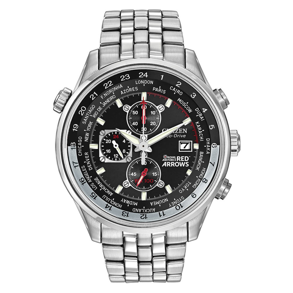Citizen Eco-Drive Red Arrows Edition Black Dial Bracelet Watch