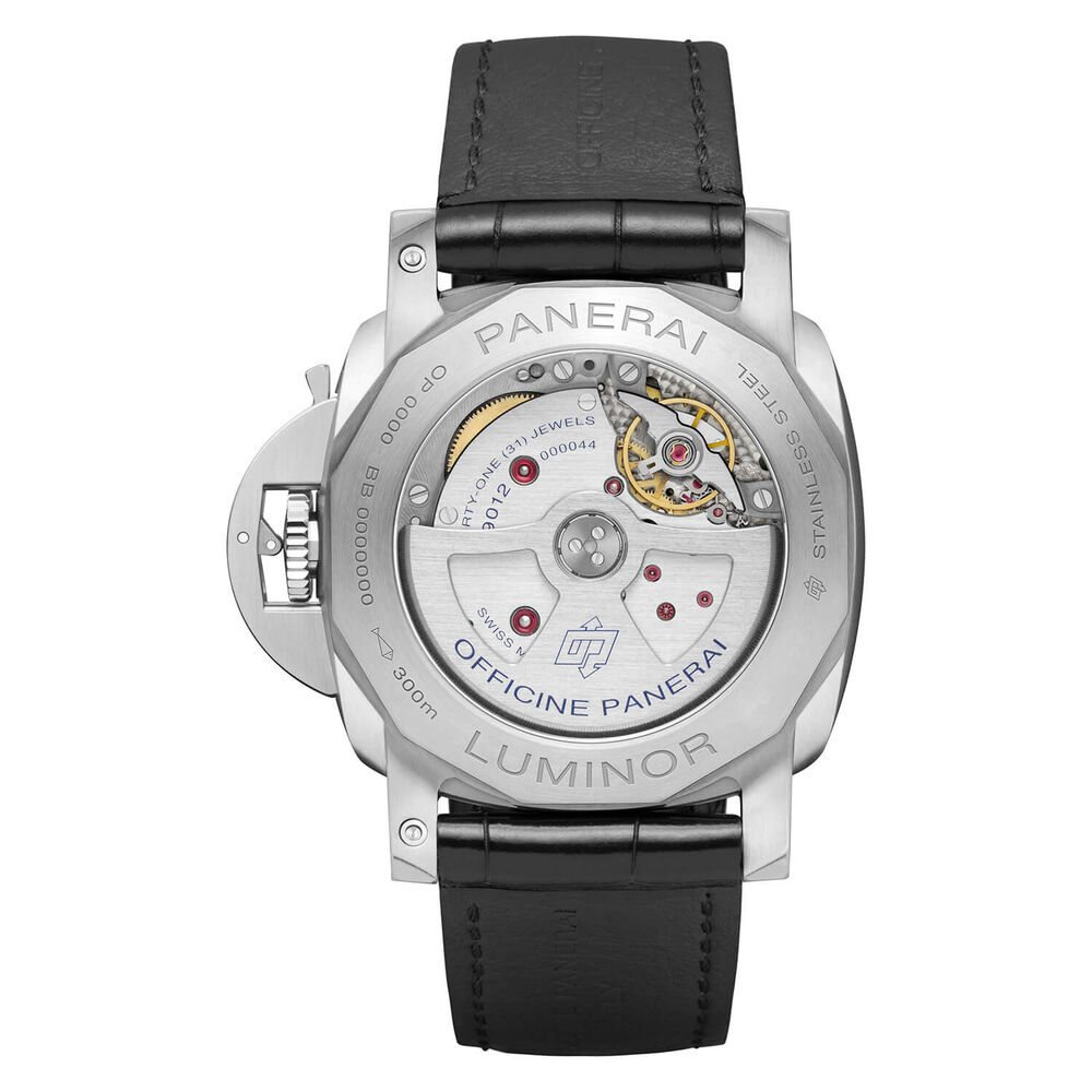 Panerai Luminor 44mm BiTempo Black Dial Strap Watch