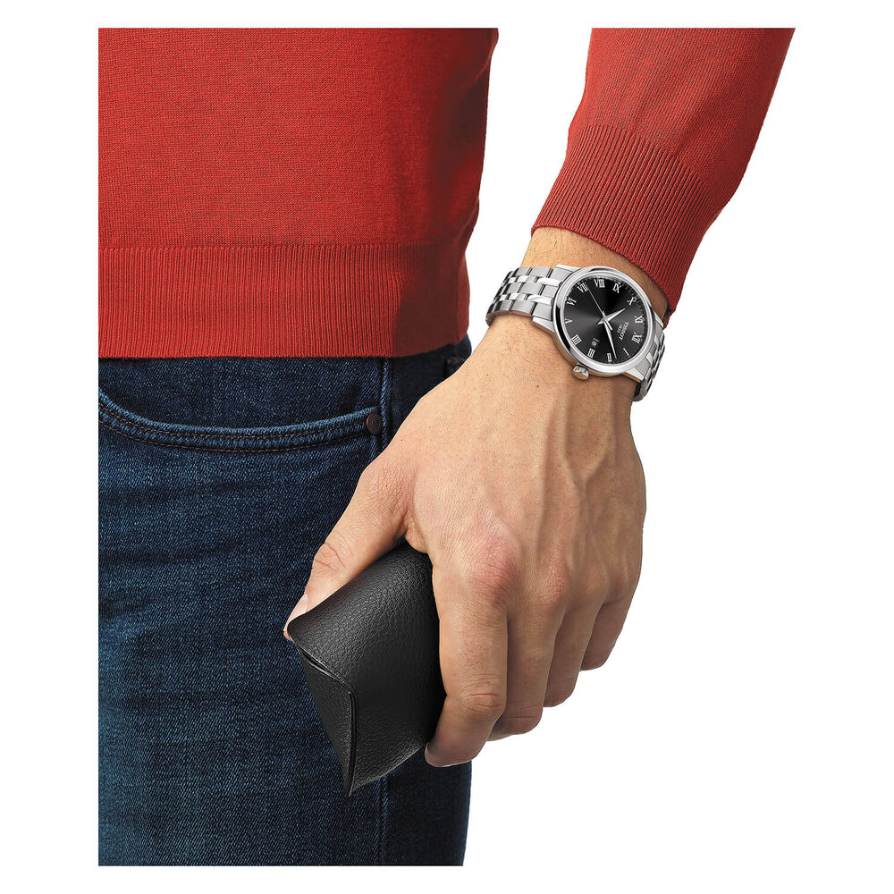 Tissot Classic Dream 42mm Black Roman Numerials Steel Case Watch image number 3