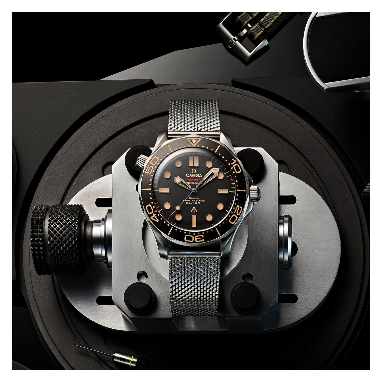 OMEGA Seamaster Bond 42mm Brown Dial Titanium Case Titanium Bracelet Watch