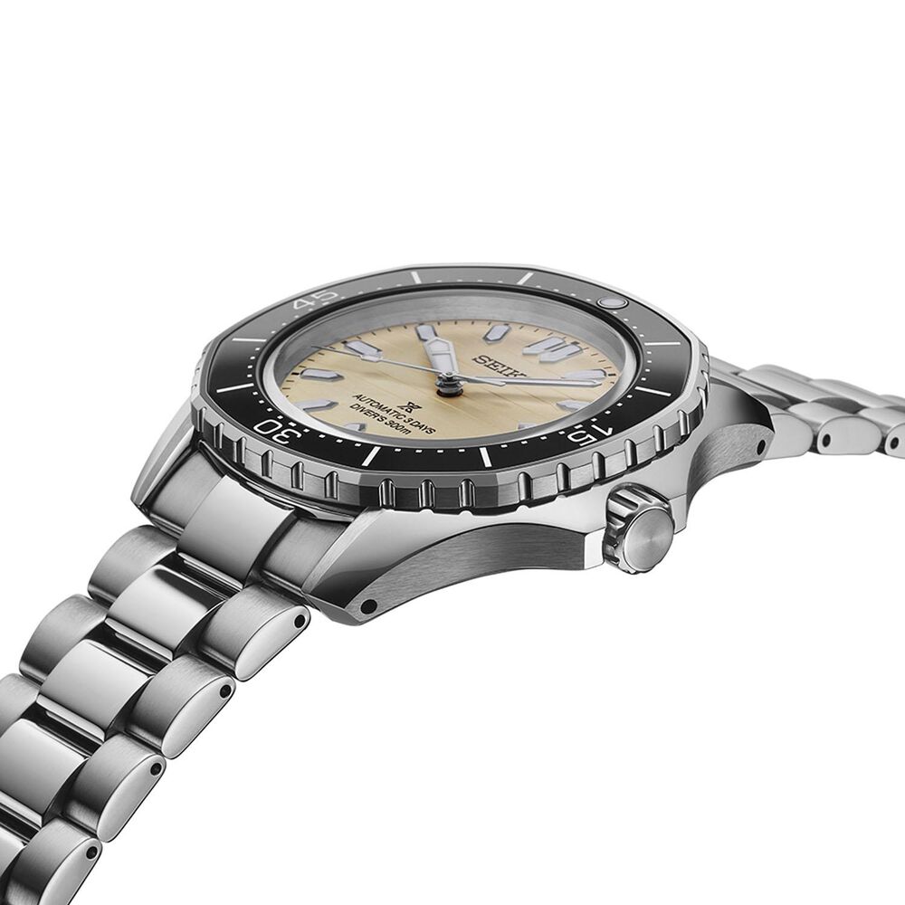 Seiko Prospex 300m Diver’s 41.3mm Pearl Dial Stainless Steel Bracelet Watch image number 2