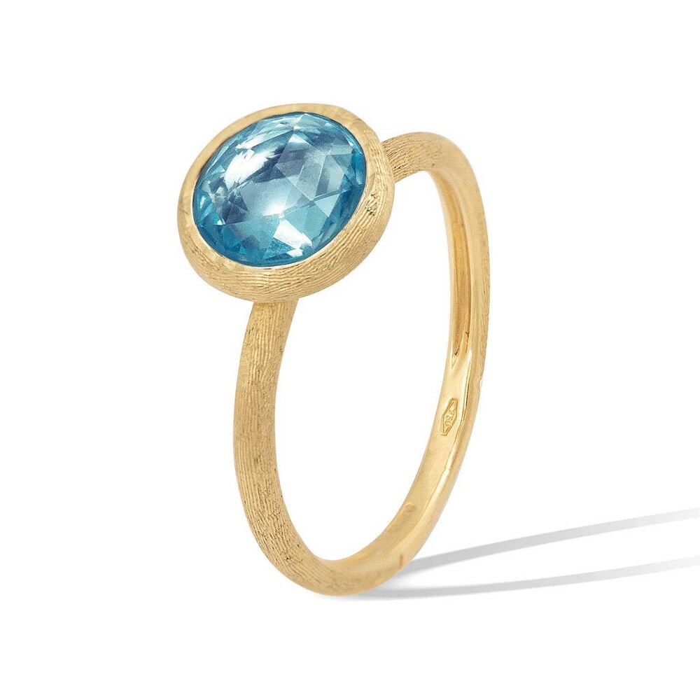 Marco Bicego Jaipur 18ct Yellow Gold Blue Topaz Ring
