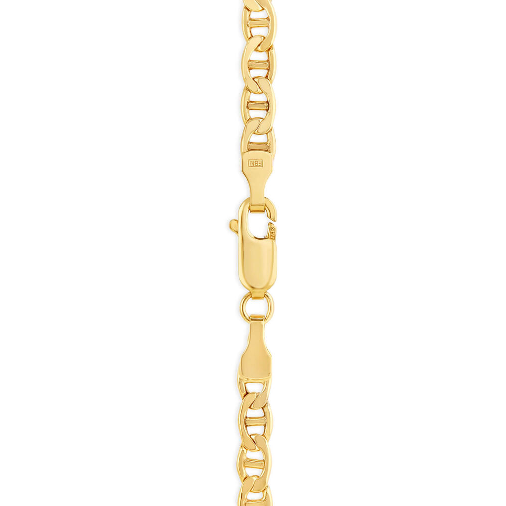 9ct Yellow Gold 18'  Marine Light Hollow Chain Necklace image number 1