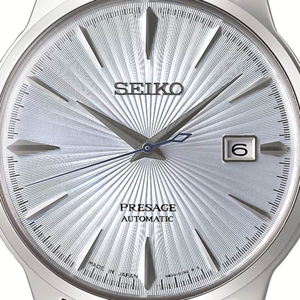 Seiko Presage Cocktail &lsquo;Skydiving&rsquo; 40.5mm Blue Dial Steel Bracelet Watch