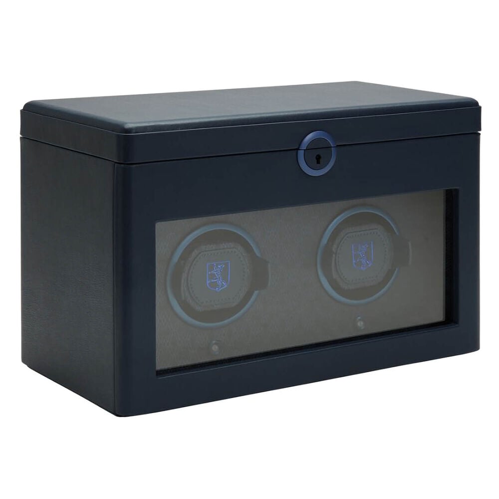 WOLF Earth Double Watch Winder Midnight Blue